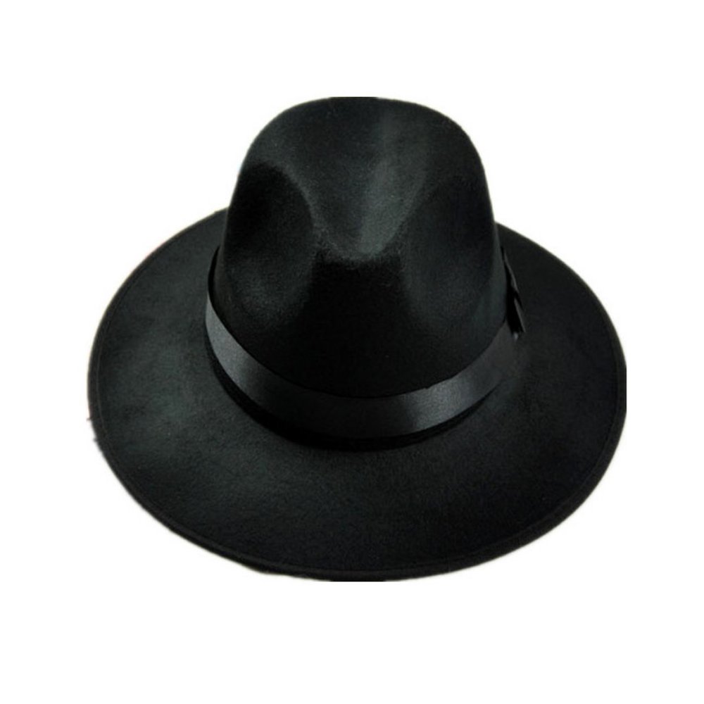 Classic Black Fedora Hat